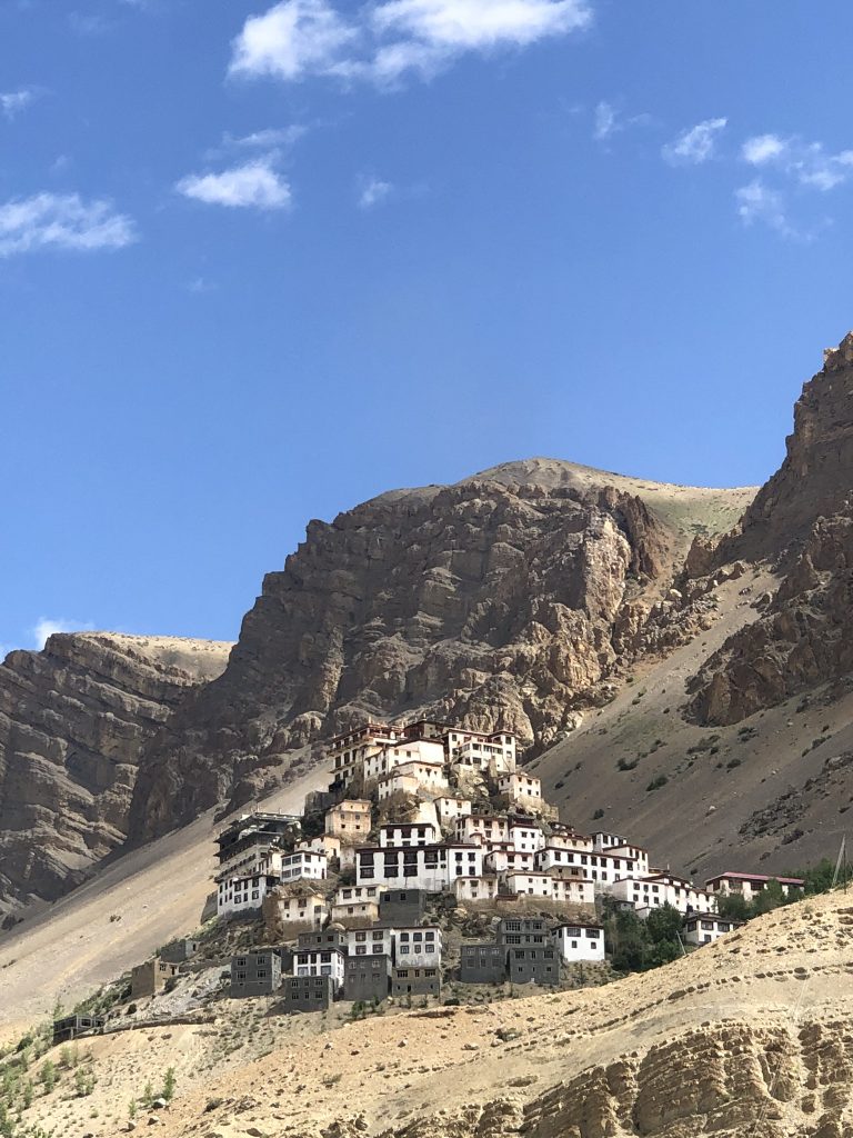 A starry night in the outskirts of Kaza in Spiti valley